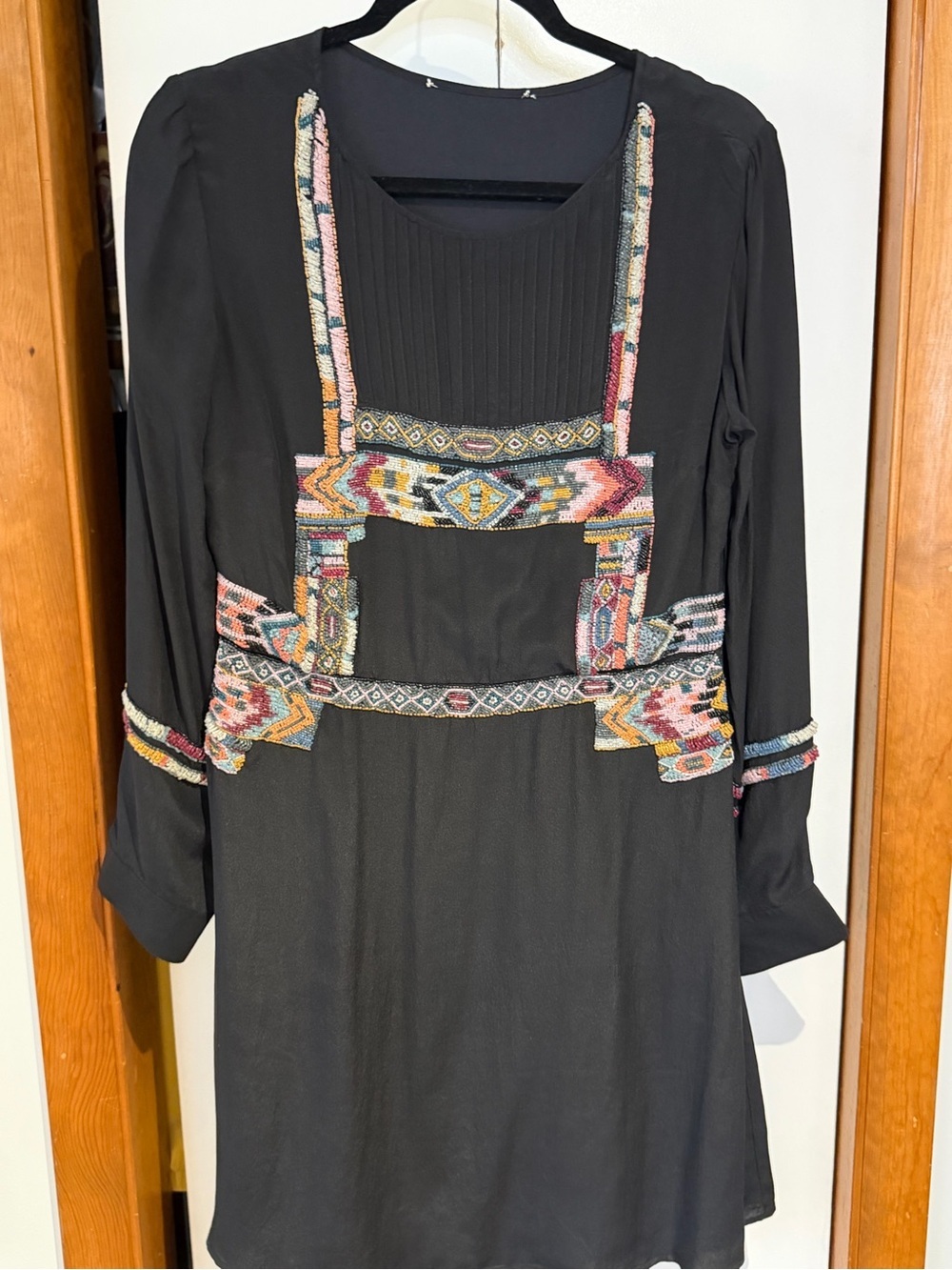 Anthropologie Silk Endless Dream Hand Beaded Mini Dress - Picture 2 of 8